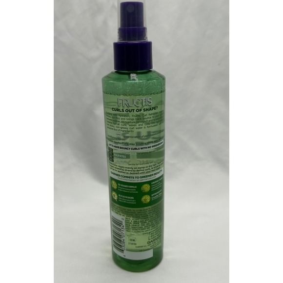 Garnier Fructis Curl Refresher Reviving‎ Water Spray 8.5 Fl Oz New - Picture 2 of 2